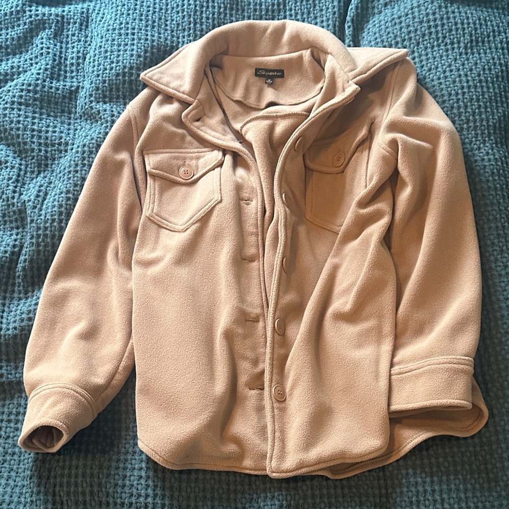 Shinestar Beige Fleece Jacket